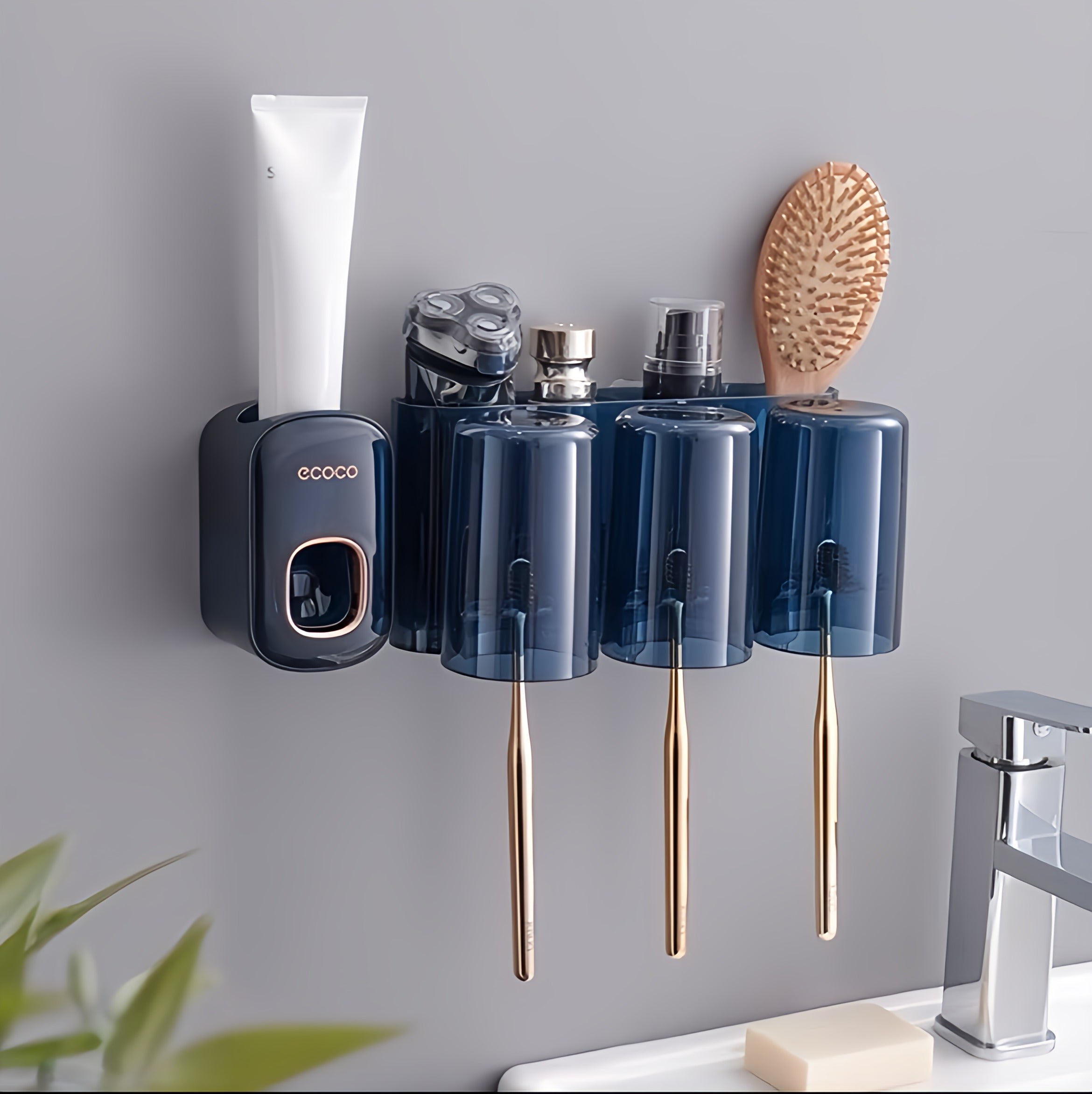 Ecoco Toothpaste Dispensers With Cups