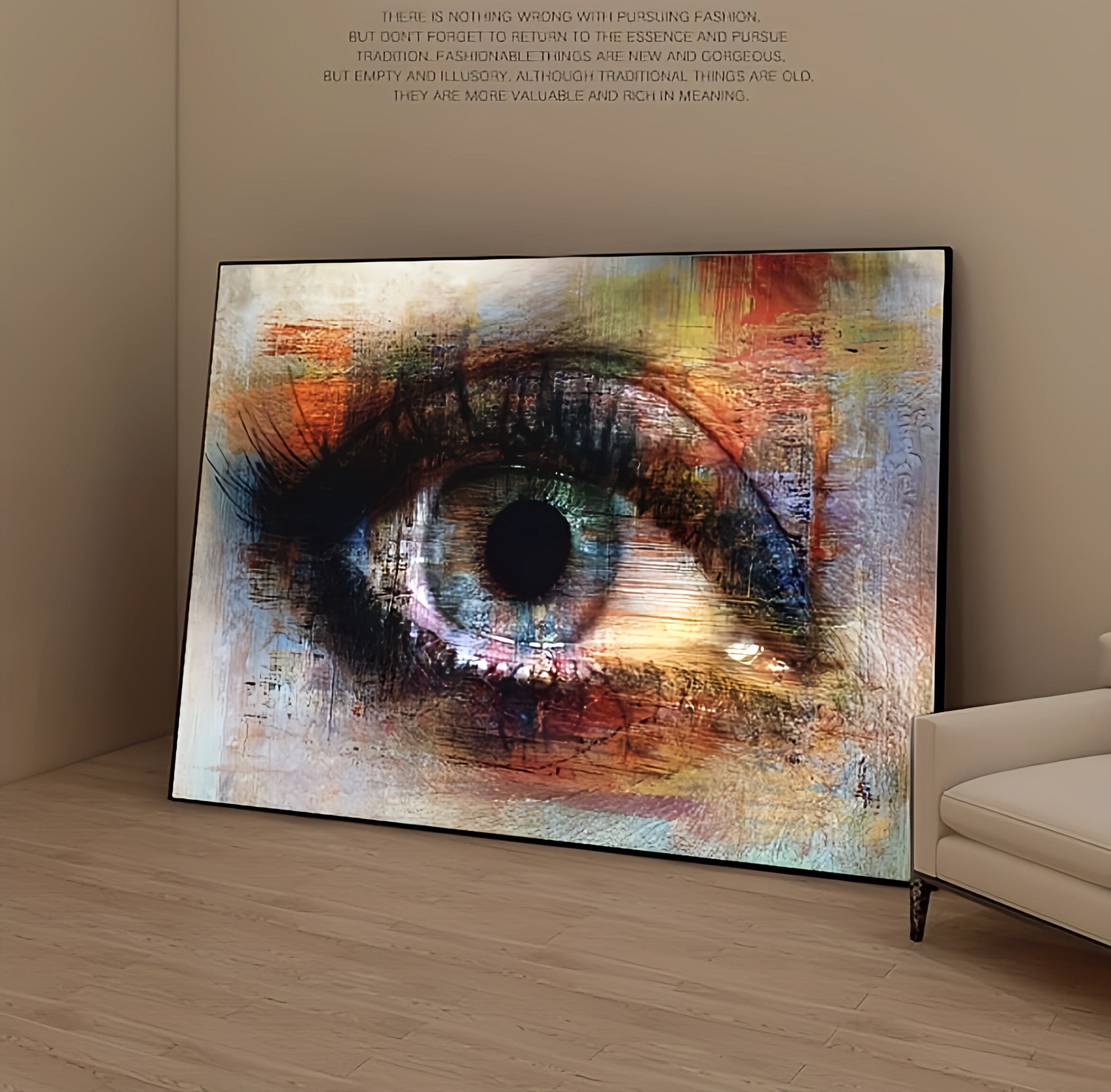 Abstract Eye Canvas