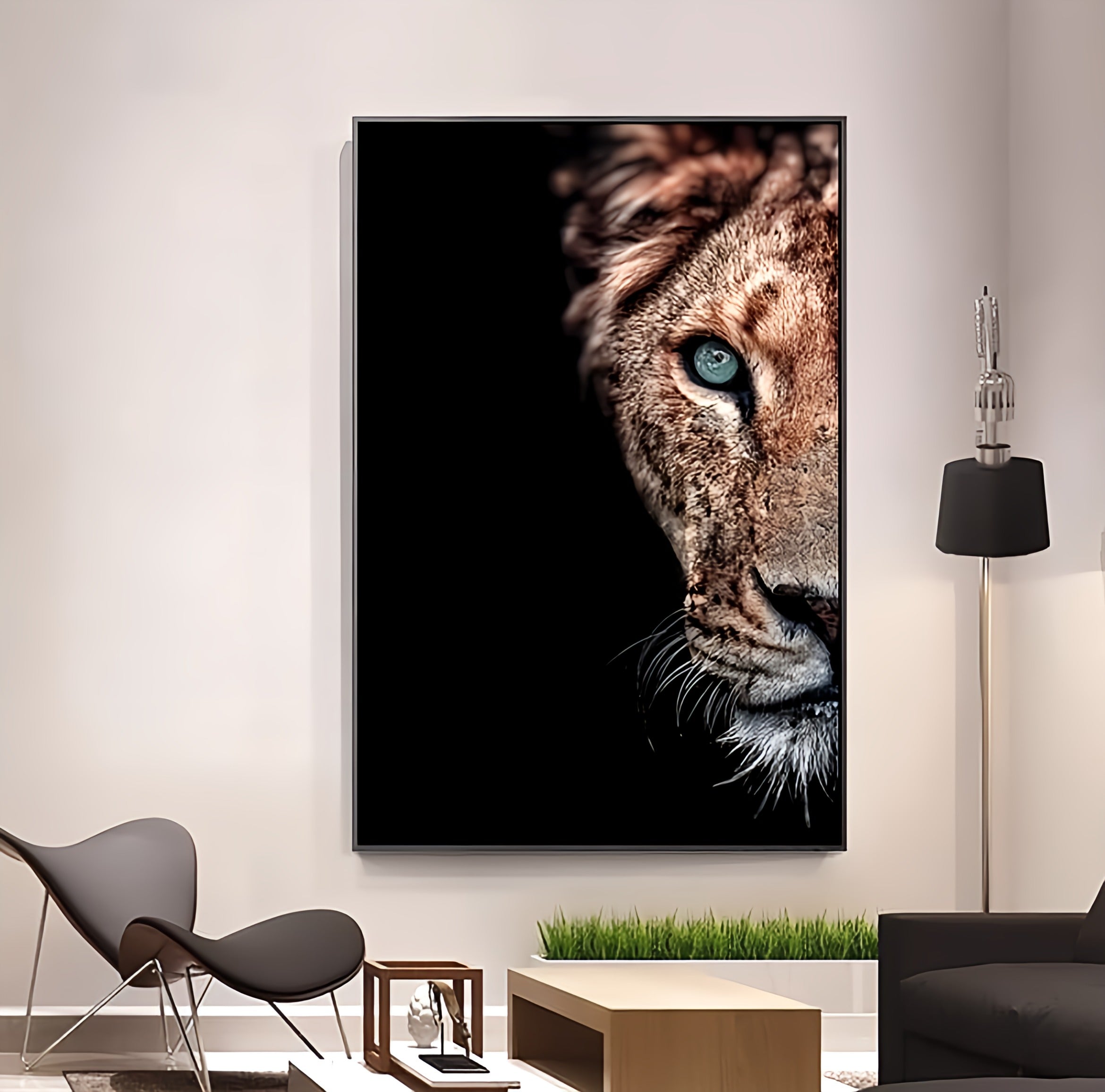 Lion and Lioness Canvas