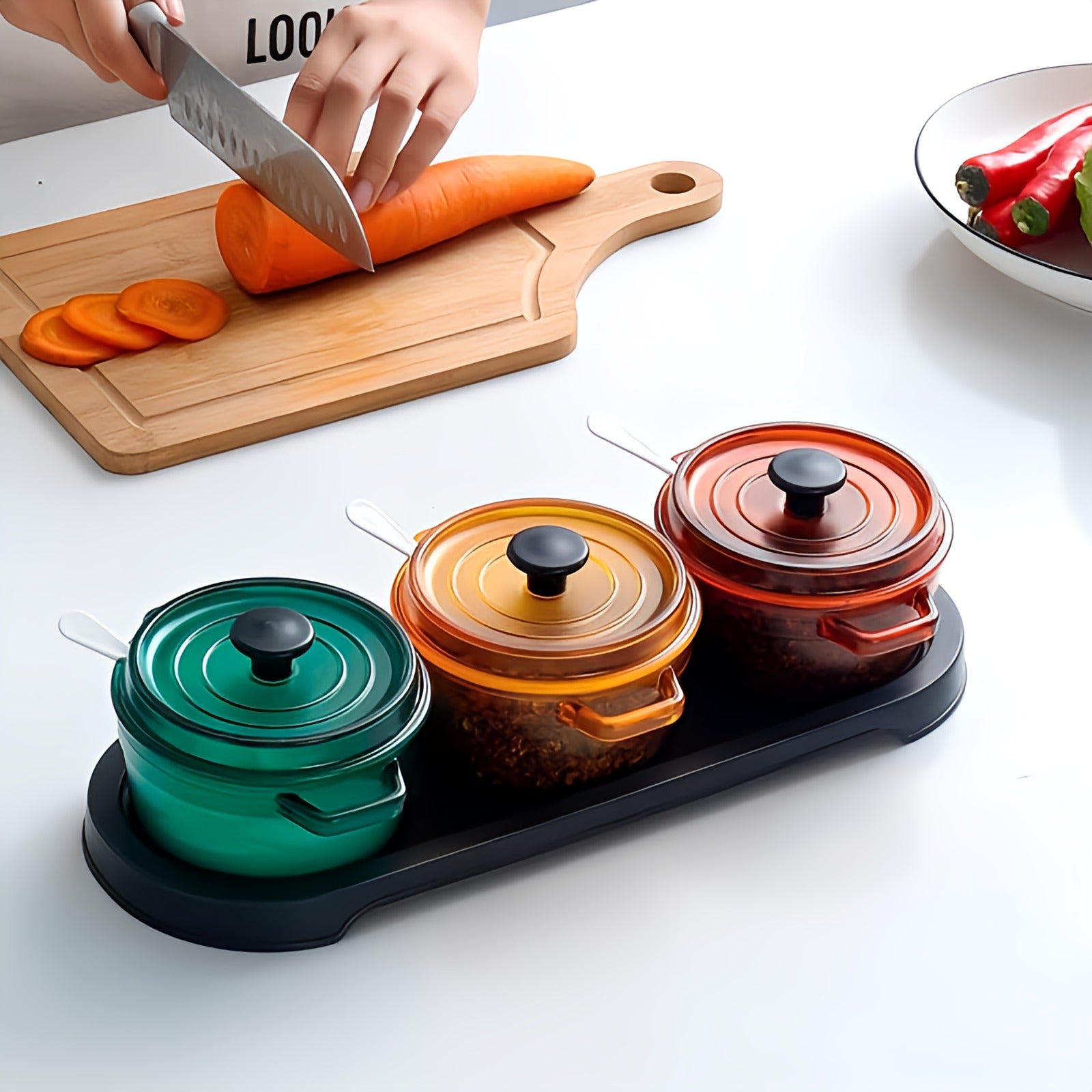 3pcs Set Seasoning Containers