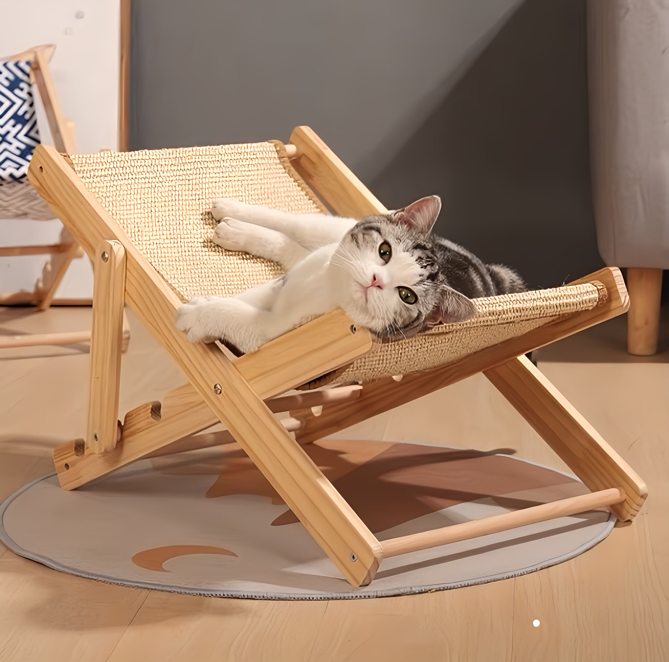 Cat Foldable Sisal Chair