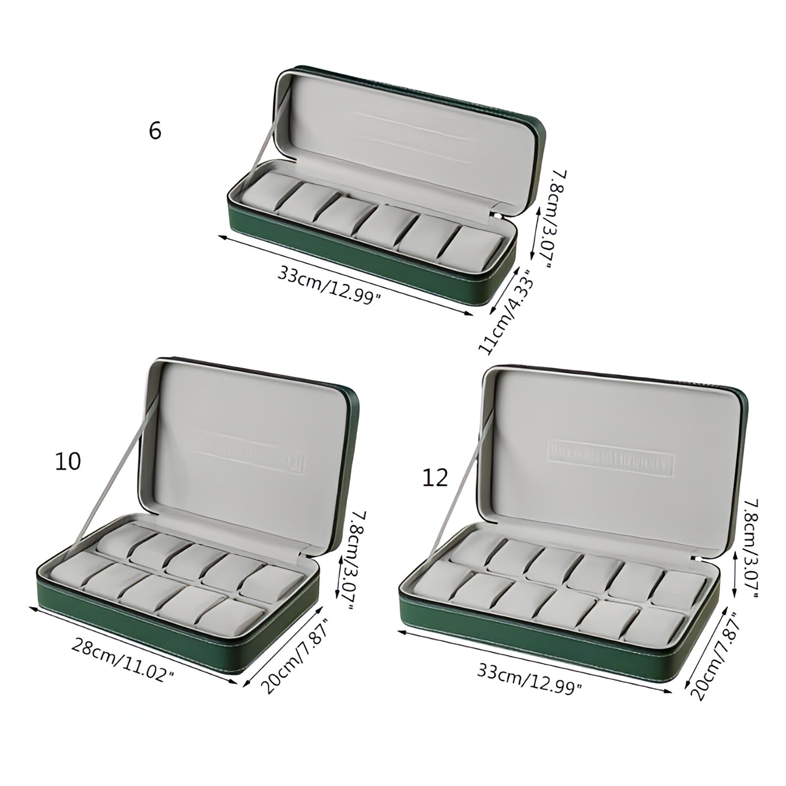 PU Leather Watches Organizer Box