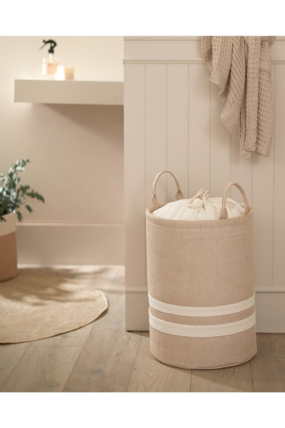Jute Laundry Basket